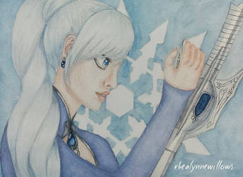 WATERCOLOR SPEEDPAINT | Weiss Schnee | RWBY |