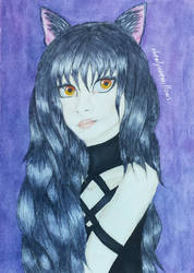 WATERCOLOR SPEEDPAINT | Blake Belladonna  | RWBY