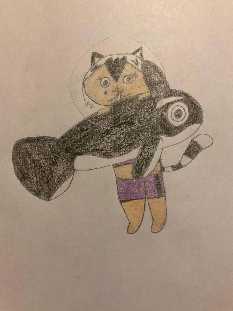 Oreo Blowing Up An Inflatable Orca by BubblyArtAndCosplays on DeviantArt