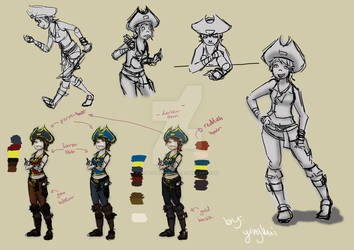Female Pirate Character Sheet