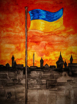 As the sun sets in Ukraine