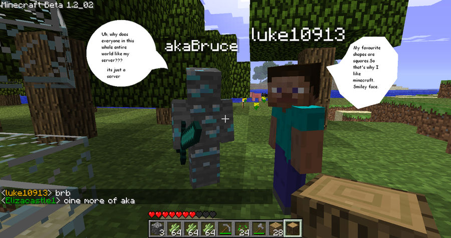 Minecraft Fake Screenshot Minecraft screenshot by Guineapiglover120 on DeviantArt