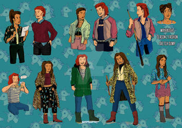 Wayhaught Fashion Sketch Dump