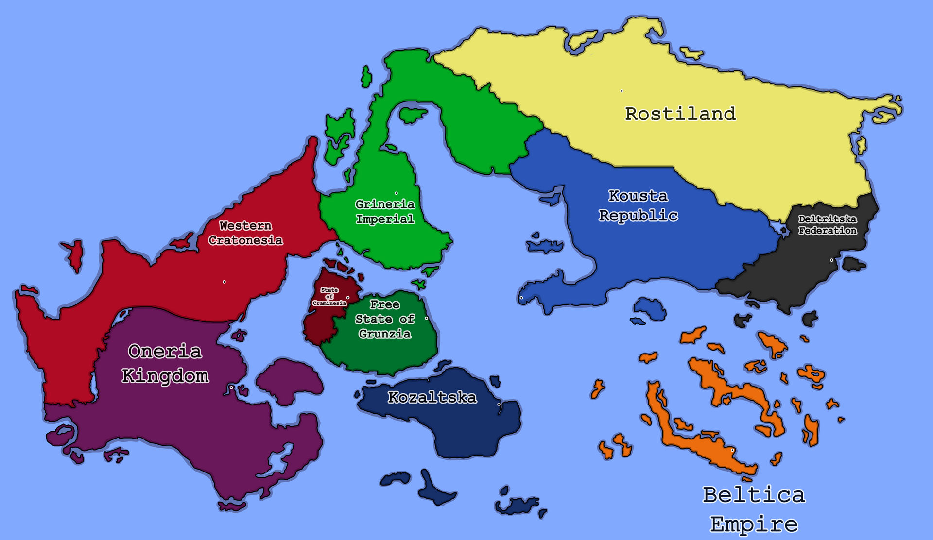 (worldbuilding) Worldmap by Walmir3 on DeviantArt