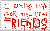 i only live... stamp