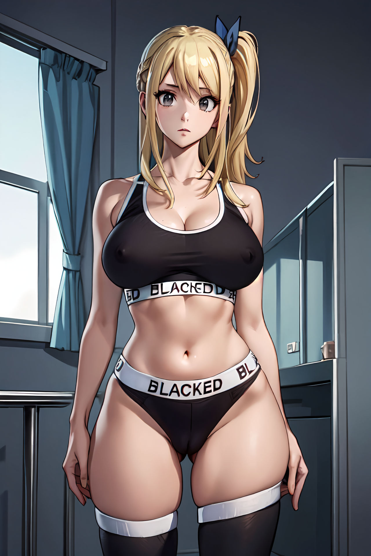 Lucy Heartfilia Blacked Underwear Concept by CunningStuntDA on