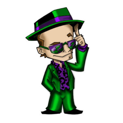 RIDDLER BIG HEAD by impmtm2 on DeviantArt