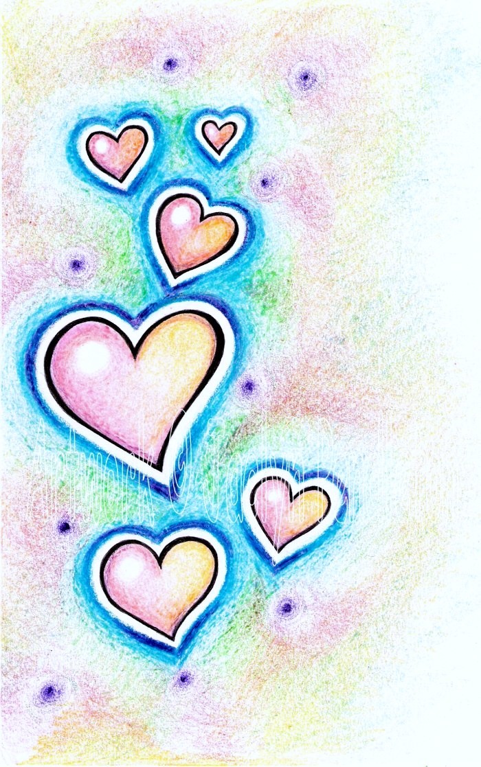 Crayon Hearts