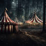 Dark surface horror forest haunted circus carnival