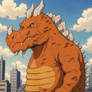 Godzilla: Age Of Titans--Giant Orange Dinosaur