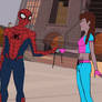 Spiderman Giving SpiderMJ Her Mask Back