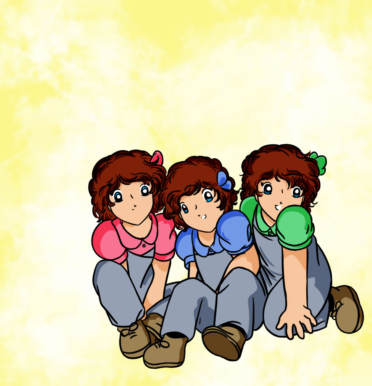 Triplets Deviantart The Triplets by stardustpink on DeviantArt
