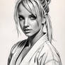 Britney in black and white