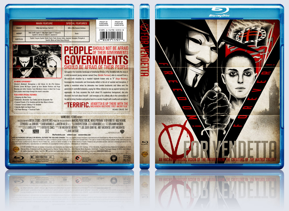 V For Vendetta Blu-ray