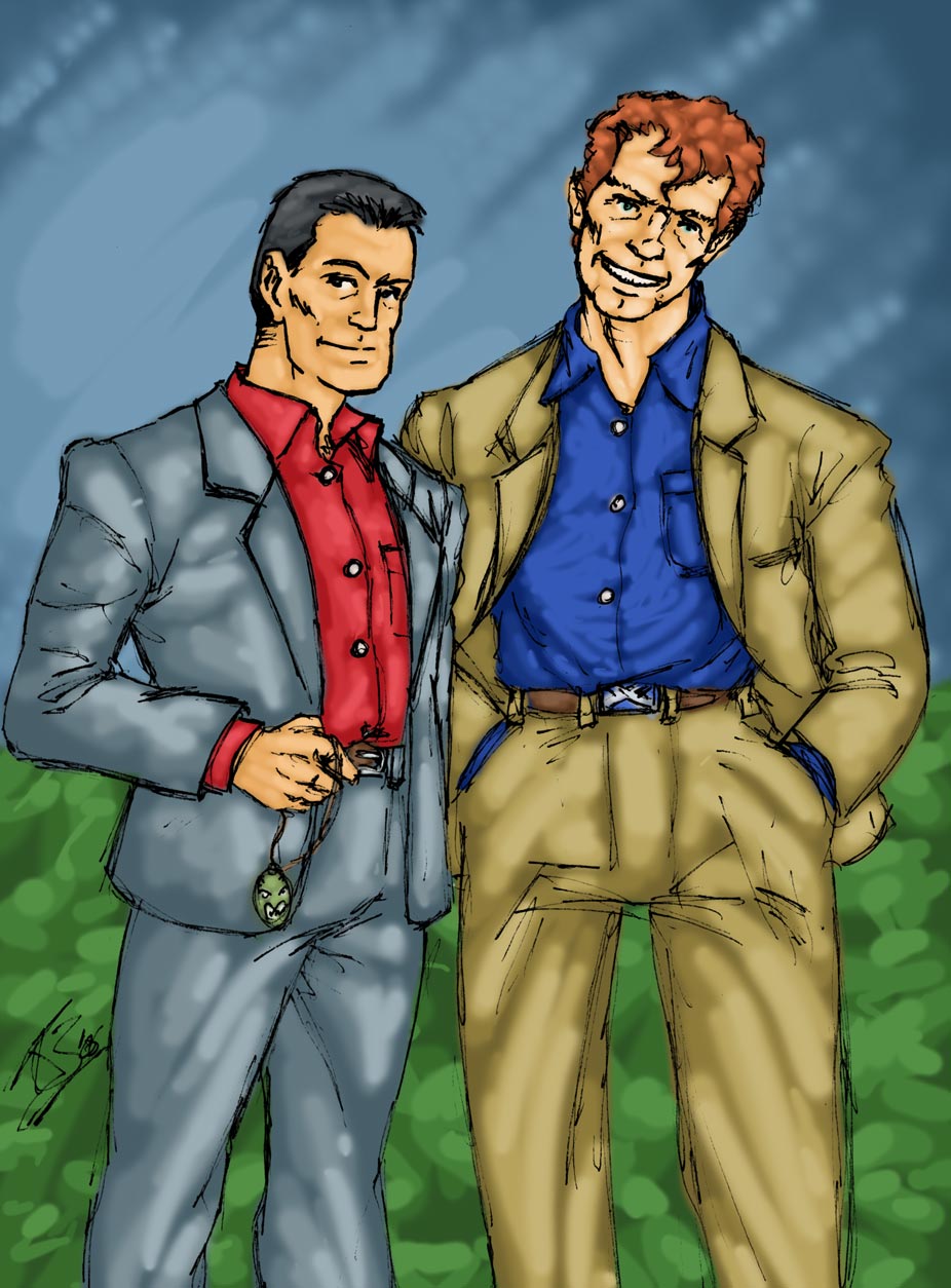 Bob Morane and Bill Ballantine by JakarNilson on DeviantArt Bob Morane and Bill Ballantine by JakarNilson on DeviantArt