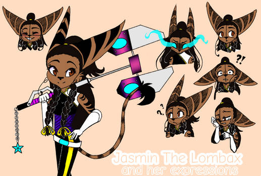 Jasmin The Lombax and her expressions