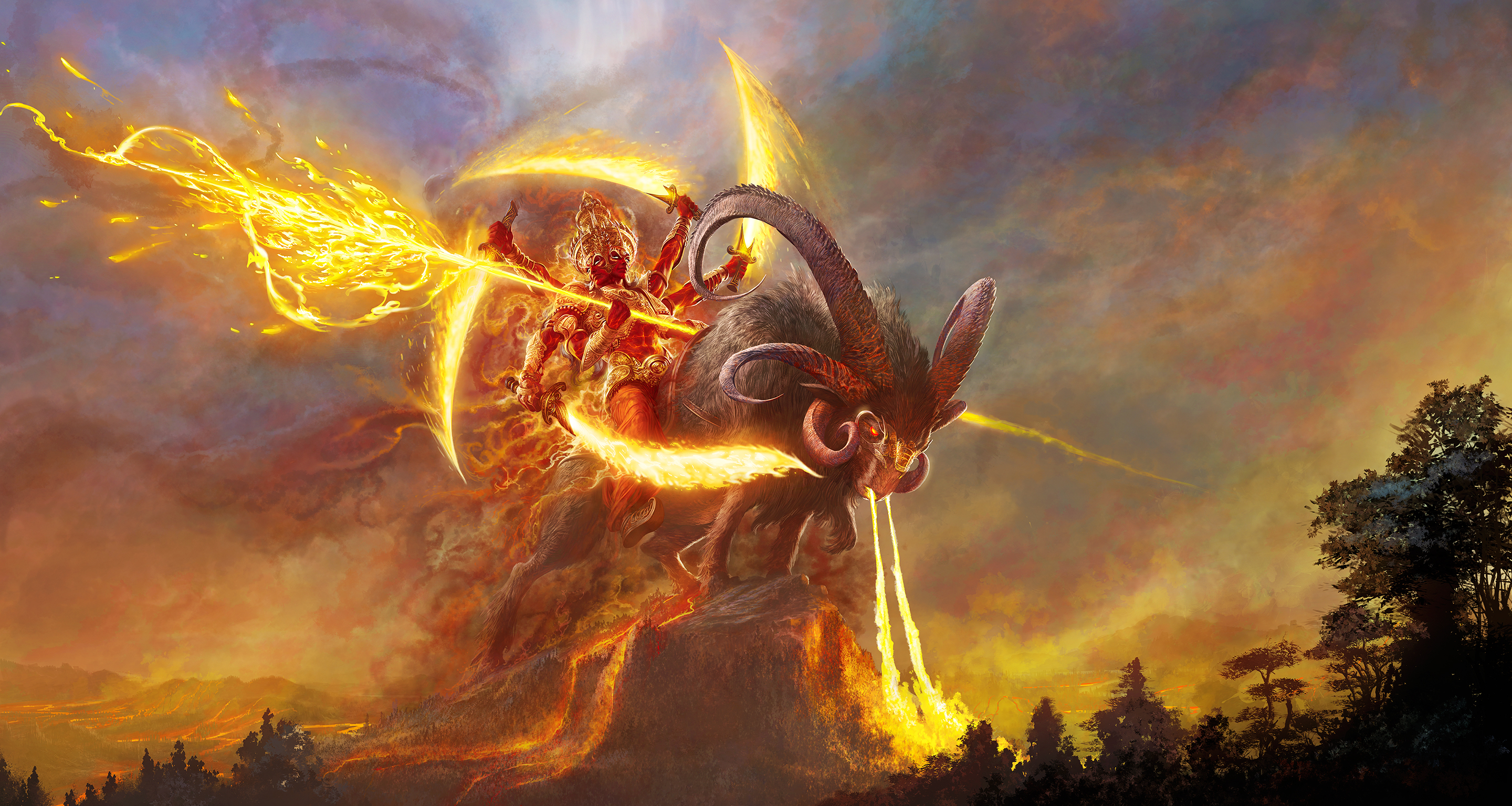 Lord Agni by Nisachar