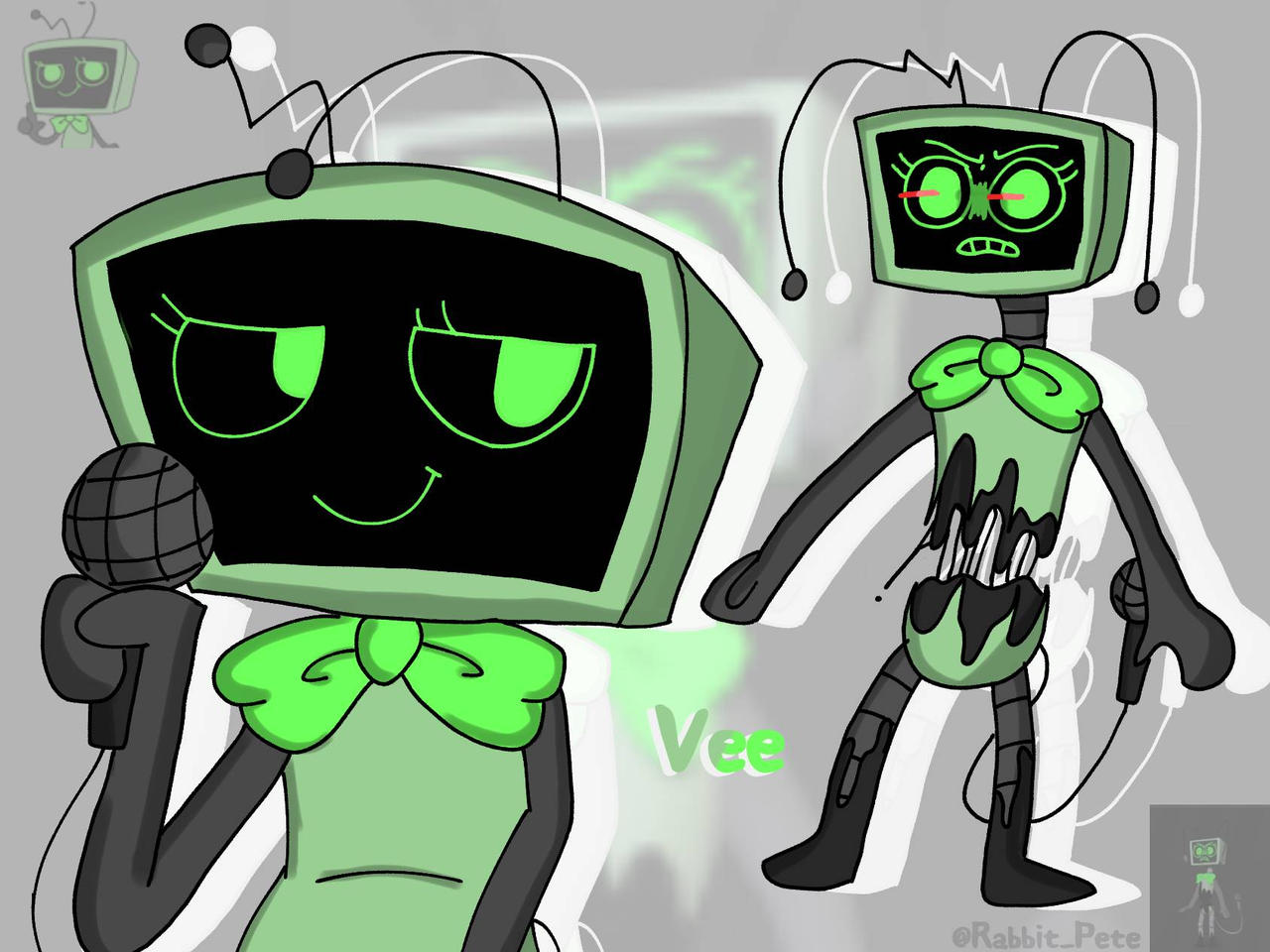 Vee Doing Machine Vee! by RabbitPetevsx on DeviantArt