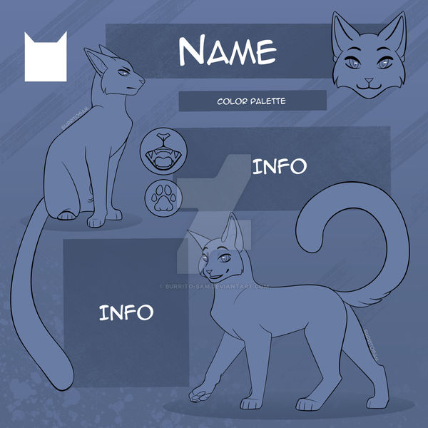 Feline Reference Sheet - Base by Burrito-Sam on DeviantArt