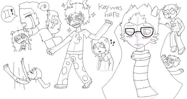 Homestuck sketch dump