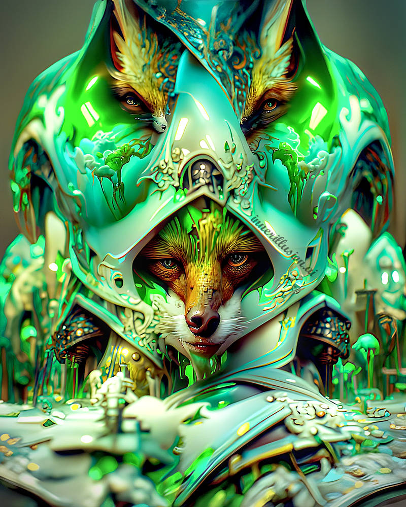 Magic Realistic Fox Magical Fox by innerillusionai on DeviantArt