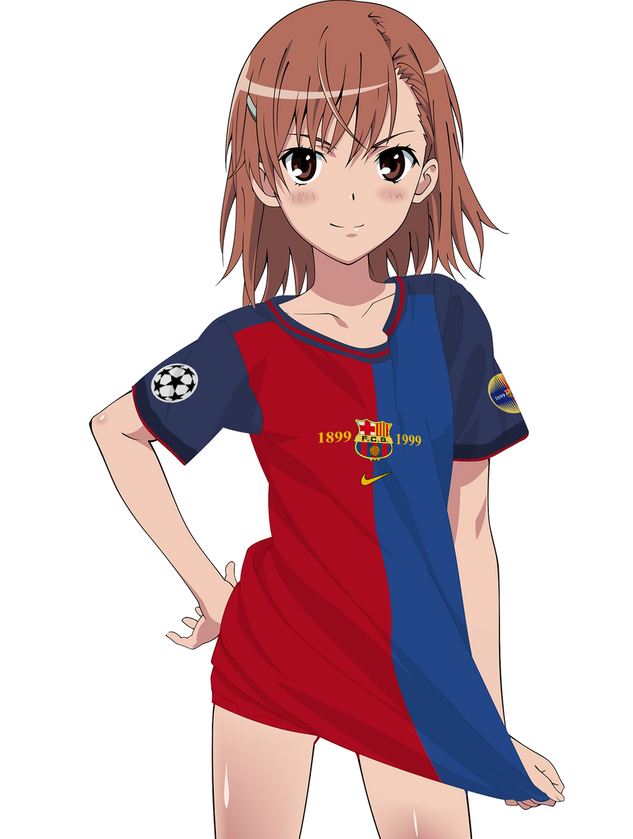 Misaka Mikoto in FC Barcelona shirt (Digital edit) by kedzior1916 on DeviantArt Misaka Mikoto in FC Barcelona shirt (Digital edit) by kedzior1916 on DeviantArt