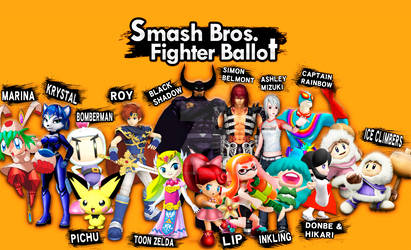 Smash Fighter Ballot: My Votes!