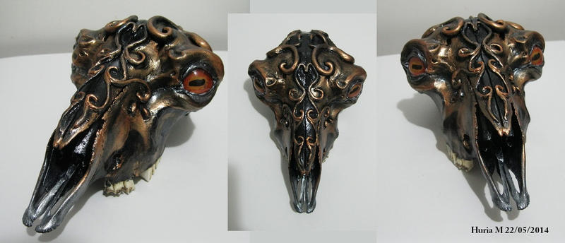 Skull art by chalkdragon