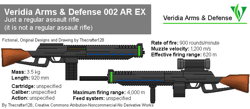 Veridia Arms and Defense 002 AR EX by Thecrafter128 on DeviantArt