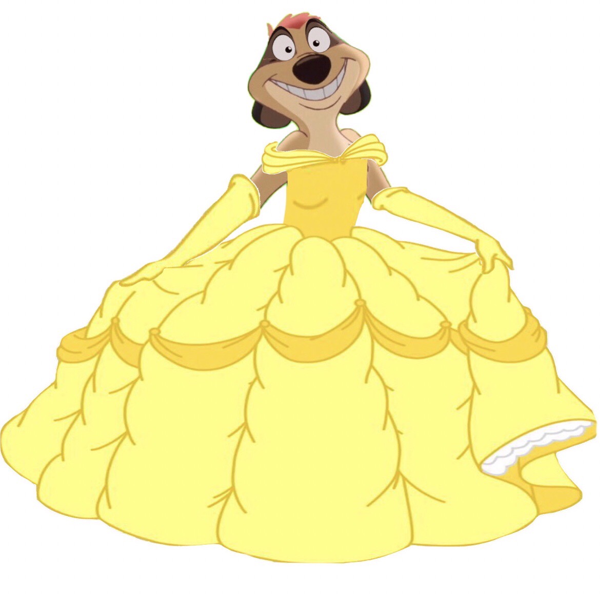 Timon as the beauty by Furconfan on DeviantArt
