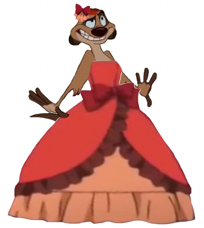 Timon in a ballroom dress by Furconfan on DeviantArt