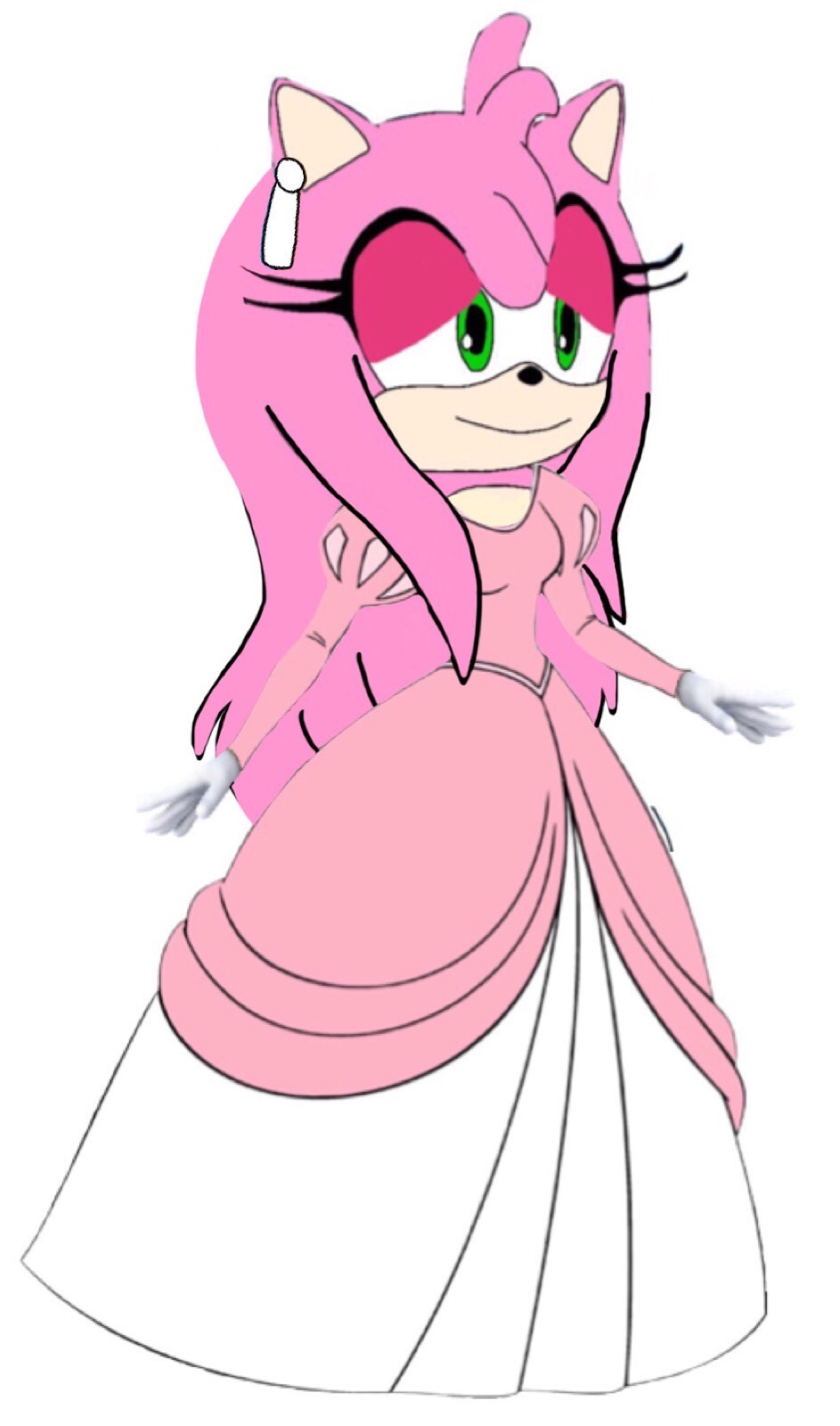 Amy Rose In A Evening Dress remake By Furconfan On DeviantArt amy-rose-in-a-evening-dress-remake-by-furconfan-on-deviantart