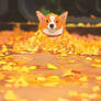 Autumn corgi 1