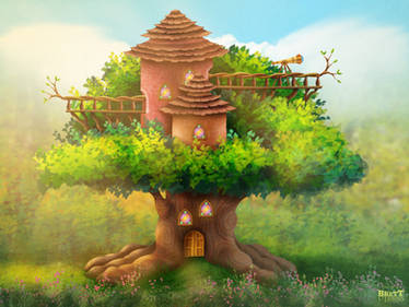 Big Lookout Tree Exterior Concept Art