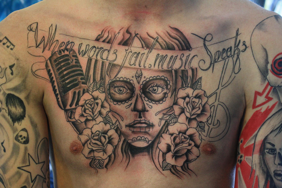chest tattoo by Unibody on DeviantArt