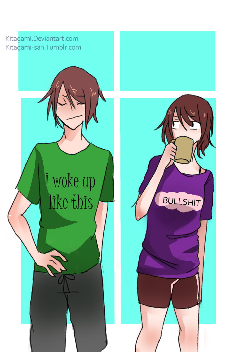 US! Frisk and UT! Chara by Kitagami on DeviantArt