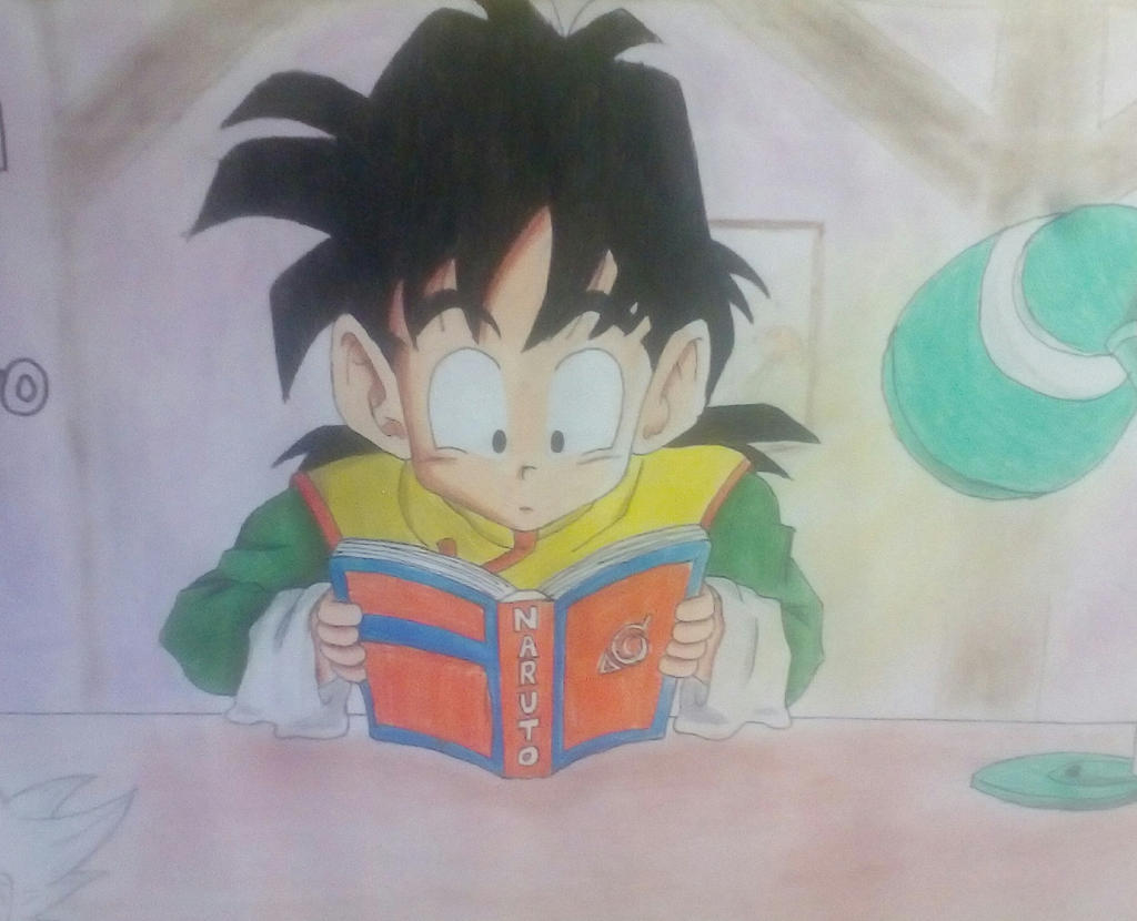 Gohan Writing Gohan by FrankGMUzumaki on DeviantArt