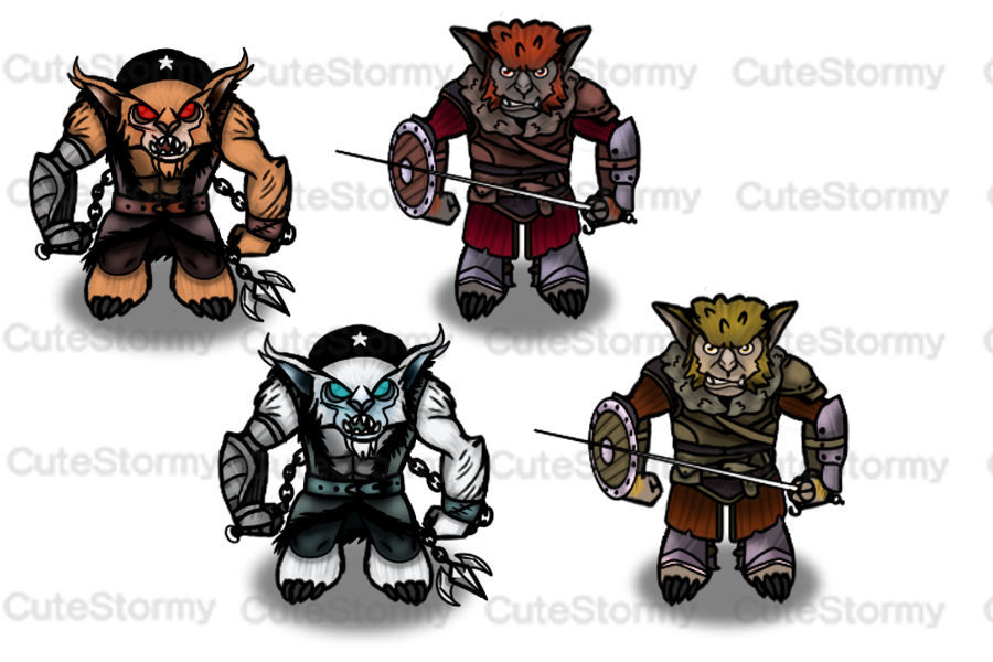 bugbear tokens by cutestormy on DeviantArt