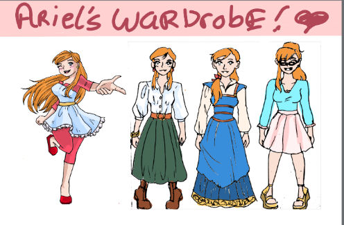 ARIEL'S wardrobe