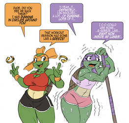 TMNT Rule 63: I WORKAH-AWT!!!