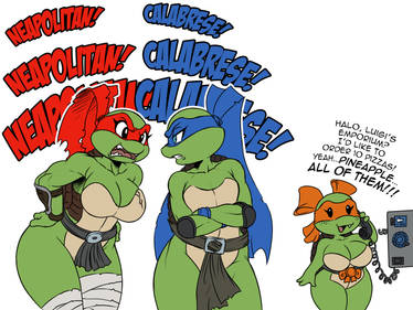 TMNT Rule 63 : PIZZA SINS