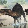 Anatotitan and Tyrannosaurus