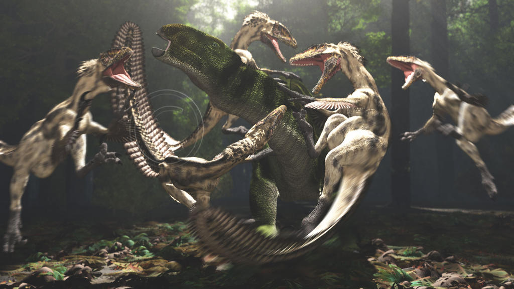 Eolambia and Deinonychus