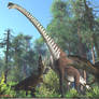 Sauroposeidon, Acrocanthosaurus