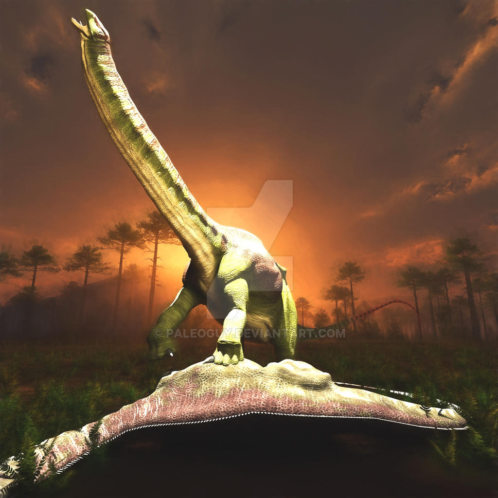 Brontosaurus Run Brontosaurus Smackdown! by PaleoGuy on DeviantArt