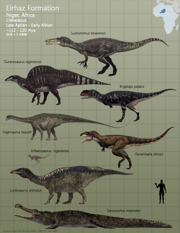 Elazar Classification Elrhaz Formation Fauna by PaleoGuy on DeviantArt