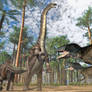 Brontosaurus, Allosaurus