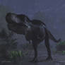 Tyrannosaurus in the Rain