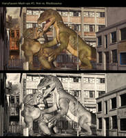 Harryhausen Mash-Up #!: Ymir vs Rhedosaurus