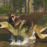 Hippodraco and Utahraptor